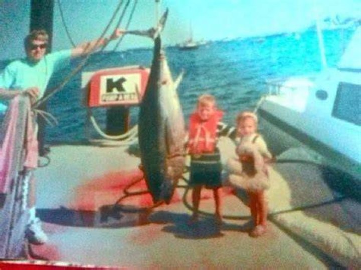 Tyler McLaughlin as a Kid with his younger sister and dad